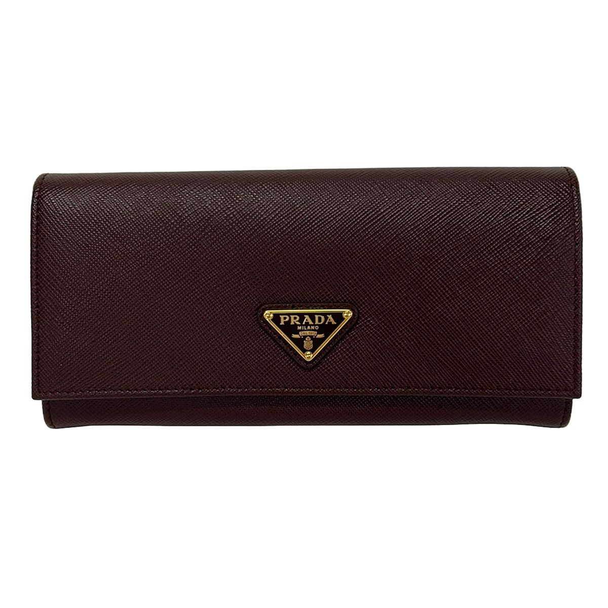 Prada Wallet Bordeaux Leather