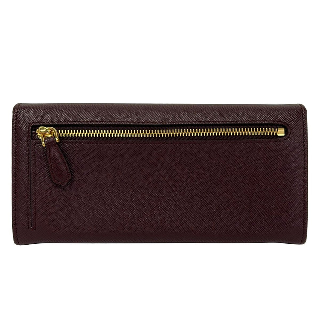 Prada Wallet Bordeaux Leather — view 2