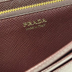 Prada Wallet Bordeaux Leather — view 7