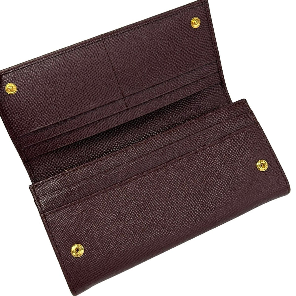 Prada Wallet Bordeaux Leather — view 3