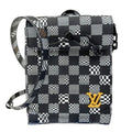 Louis Vuitton Shoulder Bag Steamer XS Black White Damier Distorted 2-Way