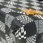 Louis Vuitton Shoulder Bag Steamer XS Black White Damier Distorted 2-Way — view 5
