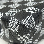 Louis Vuitton Shoulder Bag Steamer XS Black White Damier Distorted 2-Way — view 4