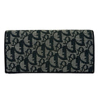 Dior Wallet Logo Glam Dark Navy Ivory — view 2