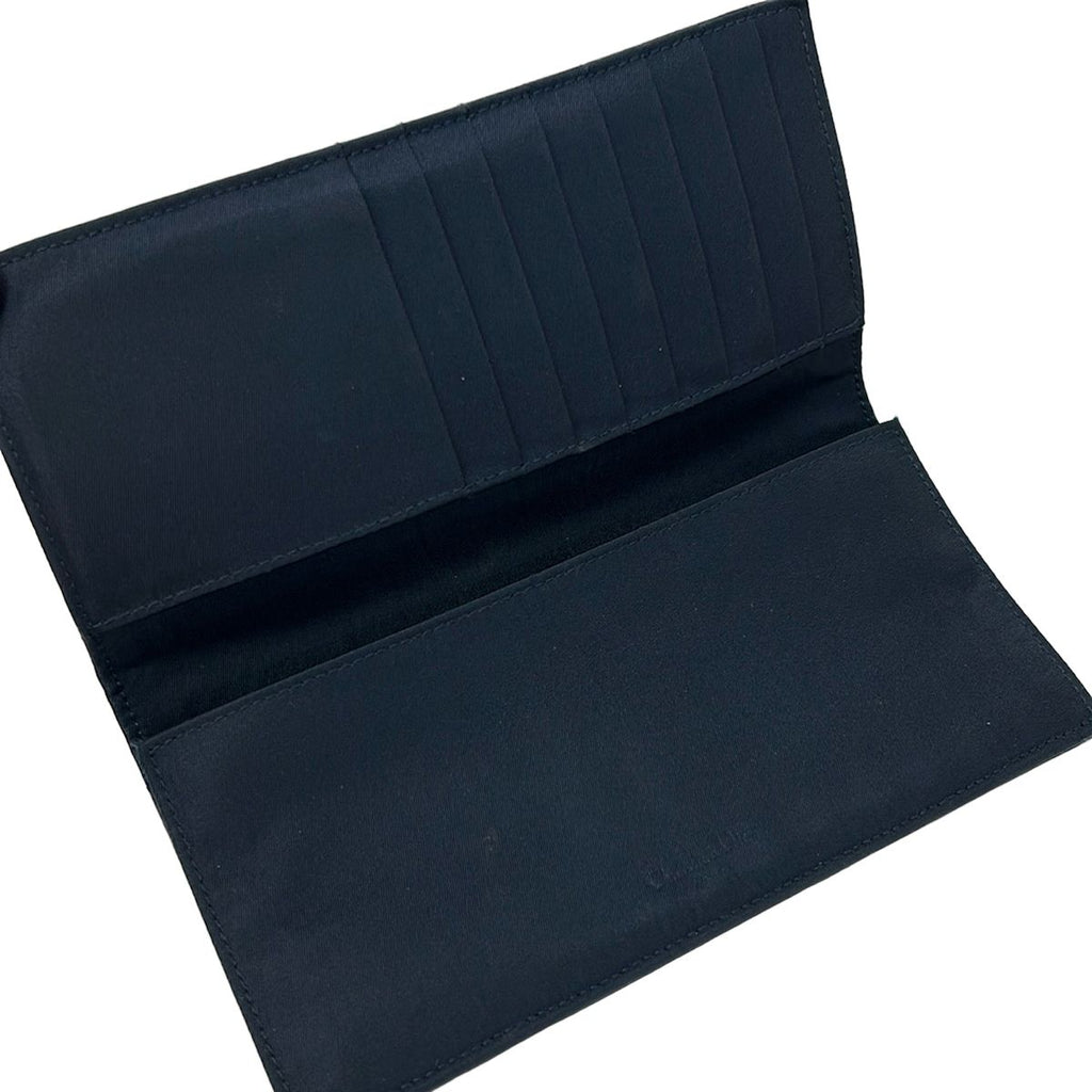 Dior Wallet Logo Glam Dark Navy Ivory — view 3