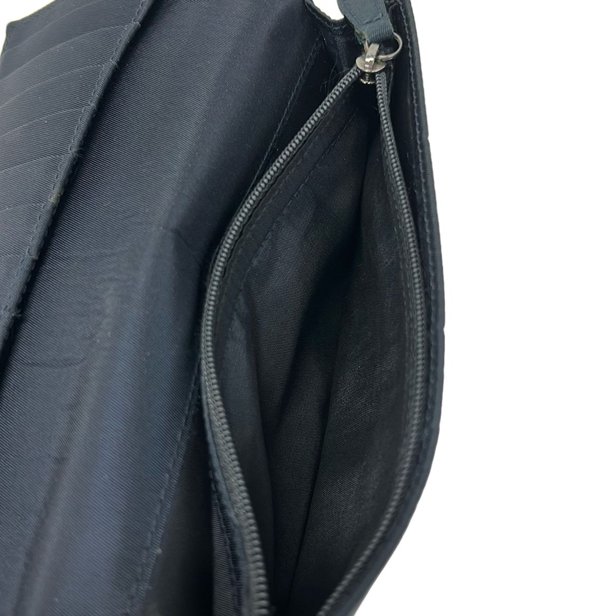 Dior Wallet Logo Glam Dark Navy Ivory — view 5