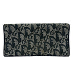 Dior Wallet Logo Glam Dark Navy Ivory