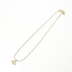 Dior Necklace CD Logo Rhinestone Gold — view 3