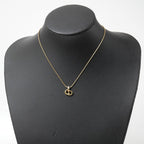 Dior Necklace CD Logo Rhinestone Gold — view 2
