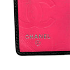 Chanel Wallet Cambon Line Black Pink CC Logo Leather — view 6