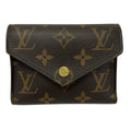 Louis Vuitton Trifold Wallet Monogram Portefeuille Victorine Leather Cowhide