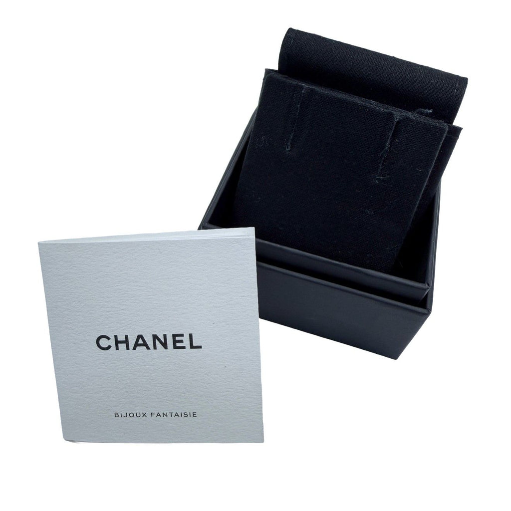 Chanel CC Logo Earrings Rhinestone — view 5