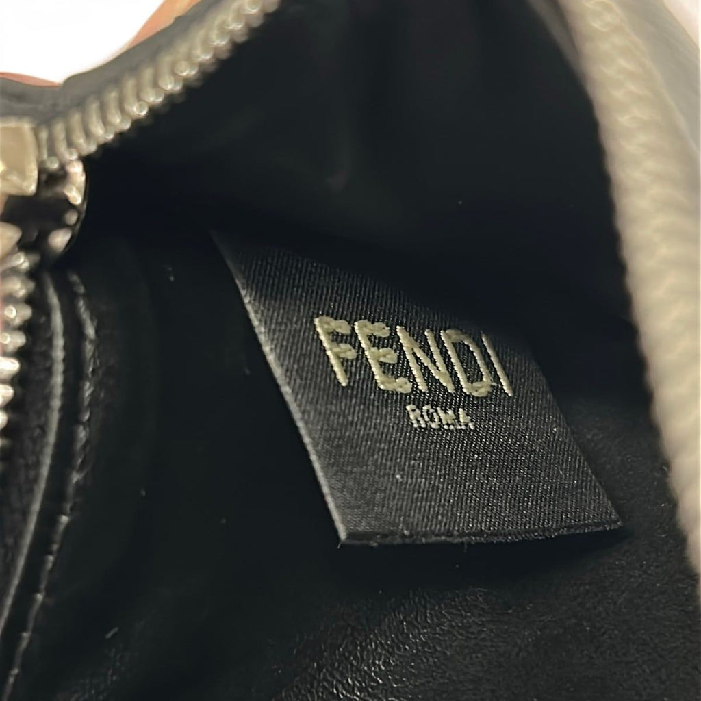 Fendi Coin Purse Black Red Leather — view 4