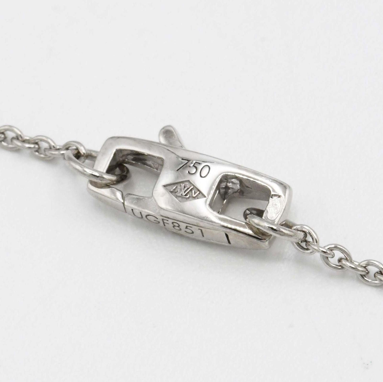 Louis Vuitton Necklace Pendentif Empreinte 750 Pink Sapphire Box Case — view 5