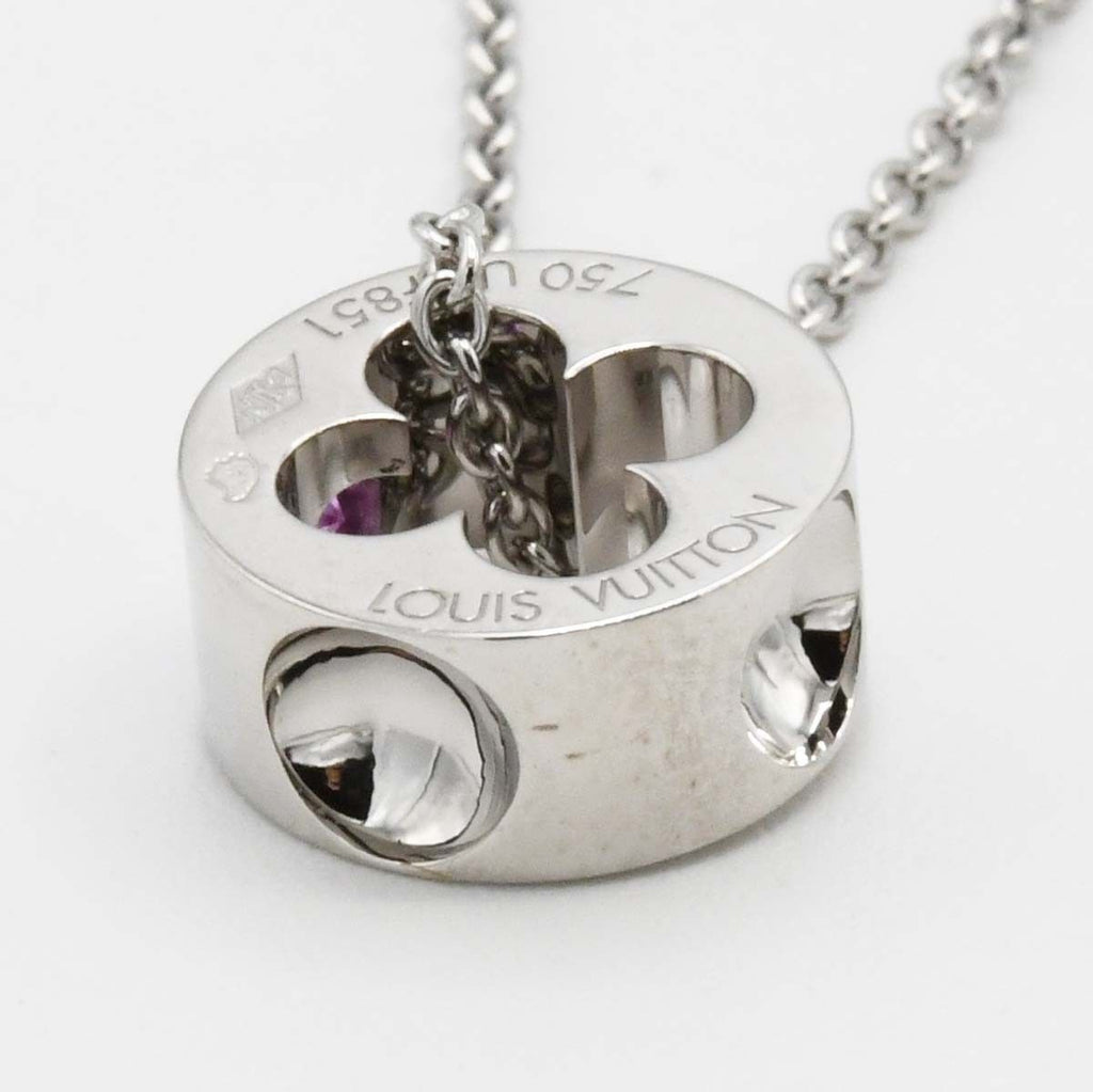 Louis Vuitton Necklace Pendentif Empreinte 750 Pink Sapphire Box Case — view 3