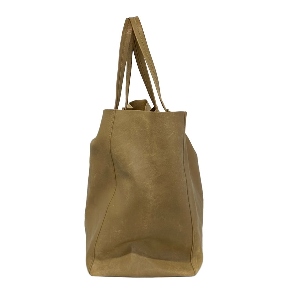 Celine Tote Bag Horizontal Cabas Light Brown Leather — view 2