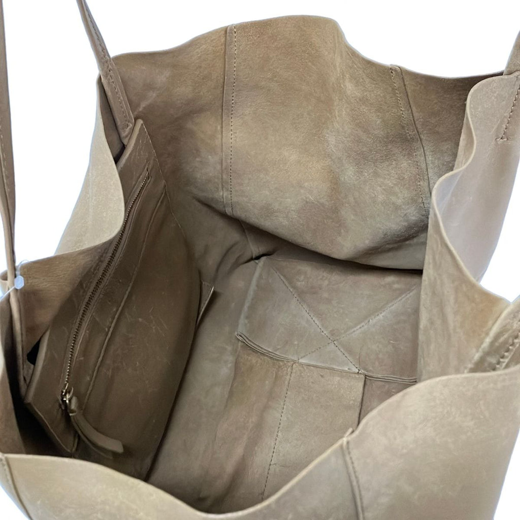Celine Tote Bag Horizontal Cabas Light Brown Leather — view 7