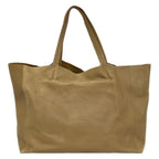 Celine Tote Bag Horizontal Cabas Light Brown Leather — view 3