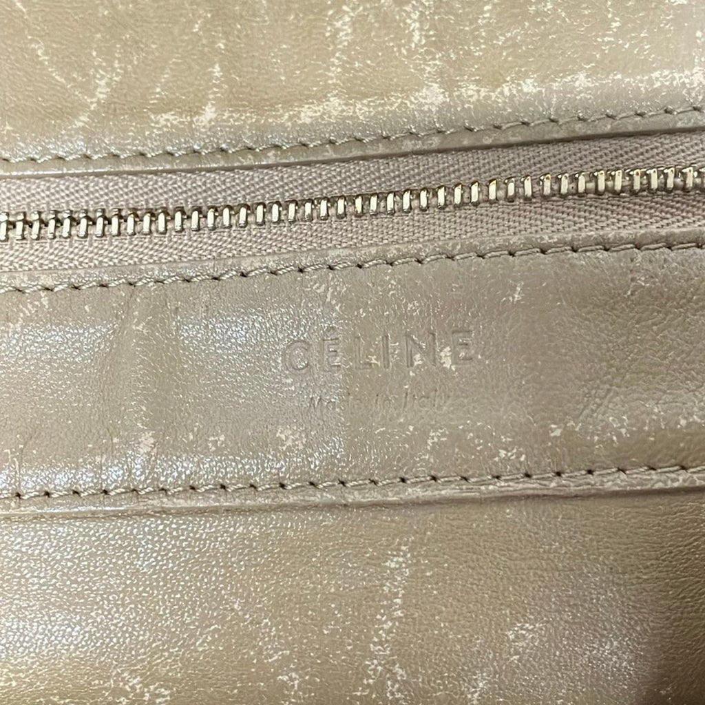 Celine Tote Bag Horizontal Cabas Light Brown Leather — view 8