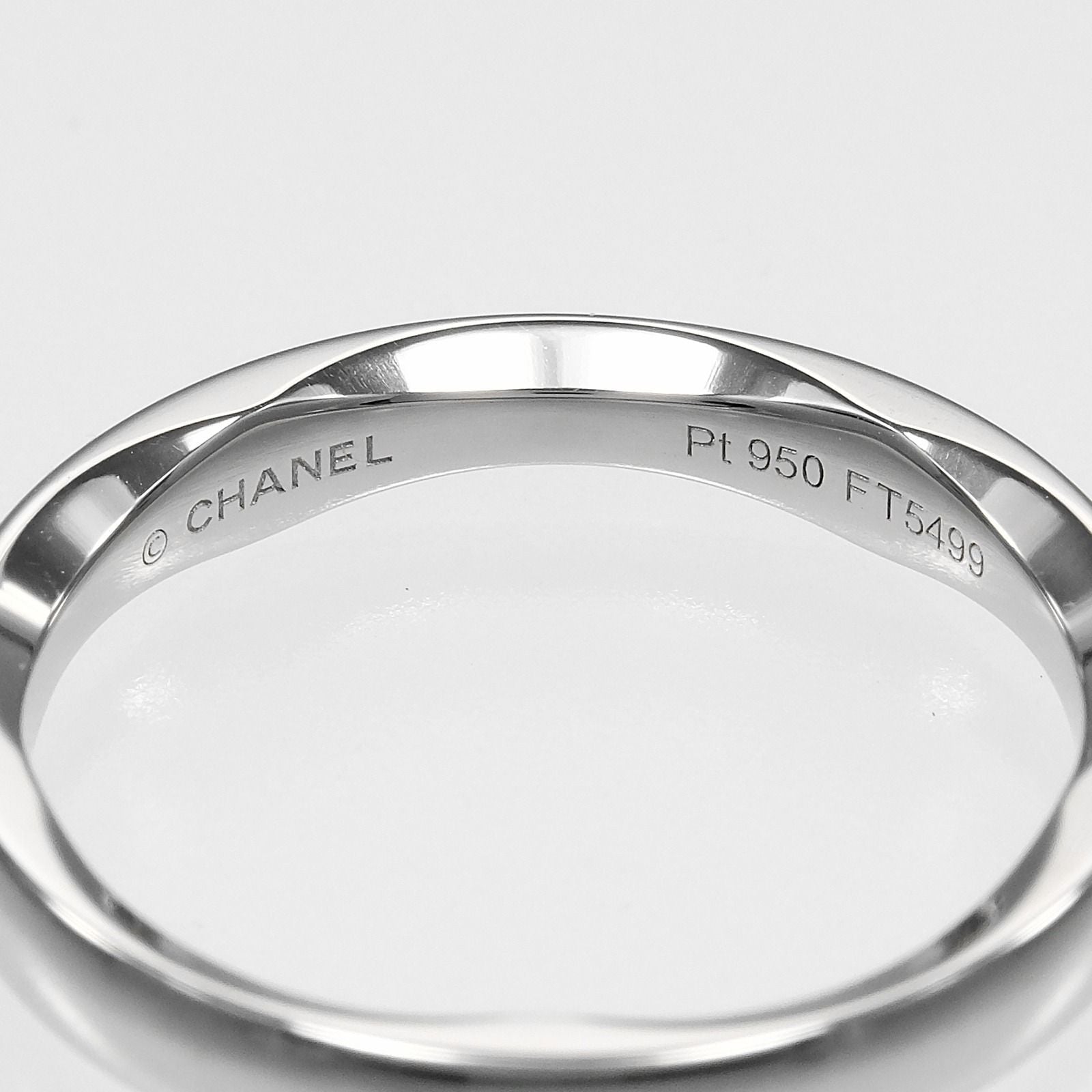 Chanel Camellia Marriage Platinum Ring — view 4