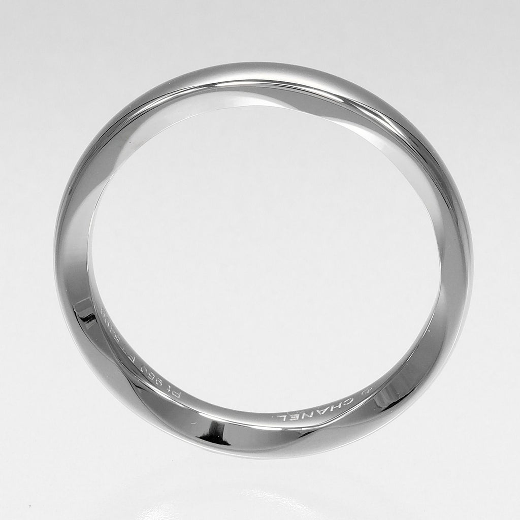 Chanel Camellia Marriage Platinum Ring — view 3