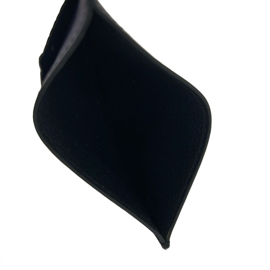 Hermes Card Case Petit Chevaux Black Navy Purple — view 3
