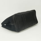 Hermes Garden Party GM 50 Tote Toile Officier Noir Black Silver Handbag — view 6