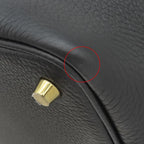 Hermes Handbag Picotin Lock 18 PM Taurillon Clemence Black Gold — view 5