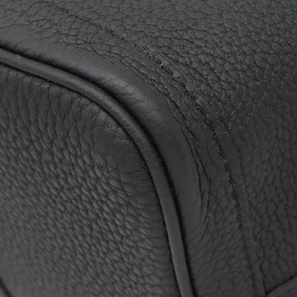 Hermes Tote Bag Garden Party TPM 30 Black Silver Oarleather — view 4
