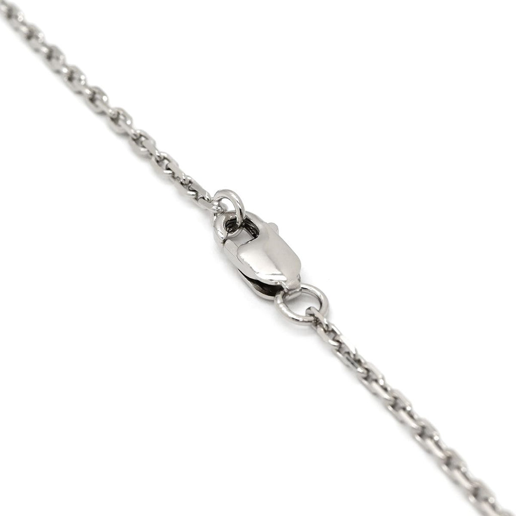 Hermes Necklace Pop H Mini Pendant Metal Lacquer Brown Glace Silver Light — view 3