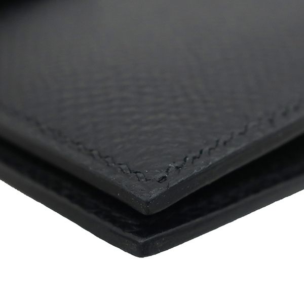 Hermes Bifold Wallet Bearn Compact Veau Epsom Black Gold — view 4