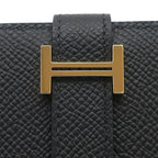 Hermes Bifold Wallet Bearn Compact Veau Epsom Black Gold — view 5