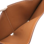 Hermes Trifold Wallet Bearn Combine Leather Veau Madame Gold Brown — view 8