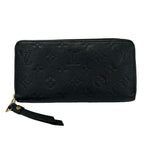 Louis Vuitton Wallet Monogram Empreinte Zippy Noir Leather