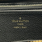 Louis Vuitton Wallet Monogram Empreinte Zippy Noir Leather — view 5