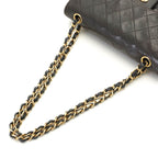 Chanel Quilted Double Flap Bag 23 Black Lambskin — view 4
