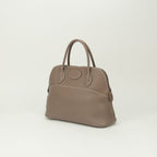 Hermes Bolide 31 Tote Shoulder Bag Taurillon Clemence Etoupe Gray Silver 2-Way — view 2