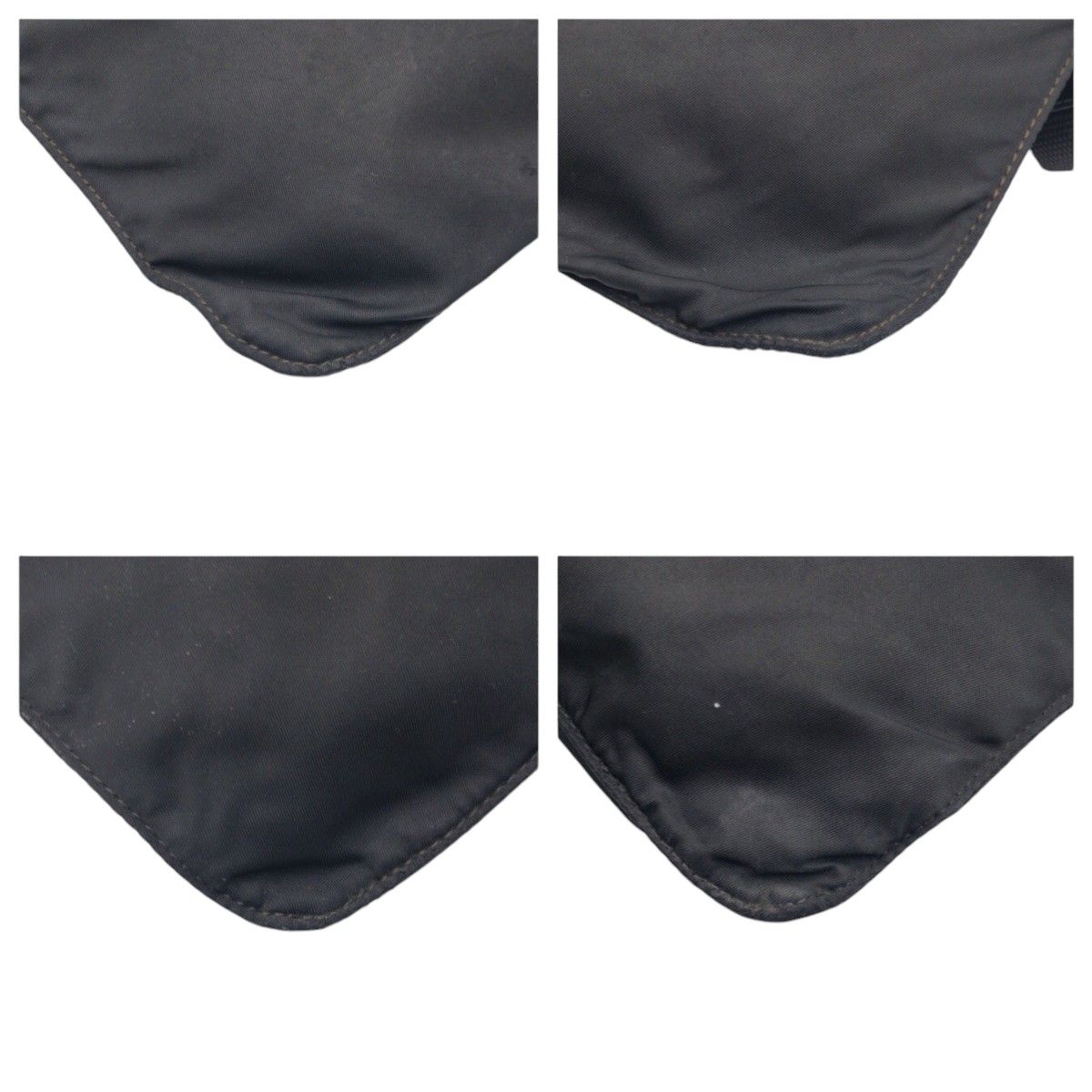 Prada Tessuto Triangle Logo Black Nylon Shoulder Bag — view 3