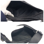 Prada Tessuto Triangle Logo Black Nylon Shoulder Bag — view 7