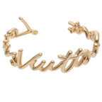 Louis Vuitton LV Script Logo Bangle Bracelet
