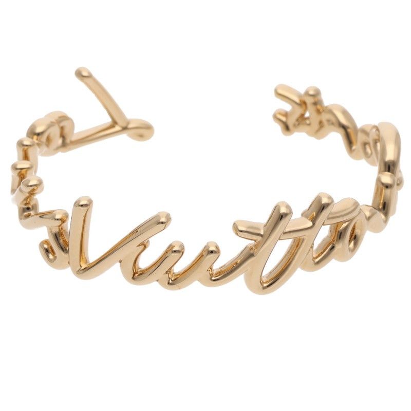 Louis Vuitton LV Script Logo Bangle Bracelet