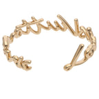 Louis Vuitton LV Script Logo Bangle Bracelet — view 2