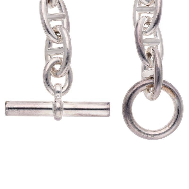Hermes Chaine D'ancre TGM Silver Bracelet — view 4