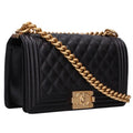 Chanel Boy 25 Caviar Leather Chain Shoulder Bag 25