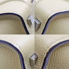 Celine Luggage Micro Dune Beige Handbag Silver — view 5