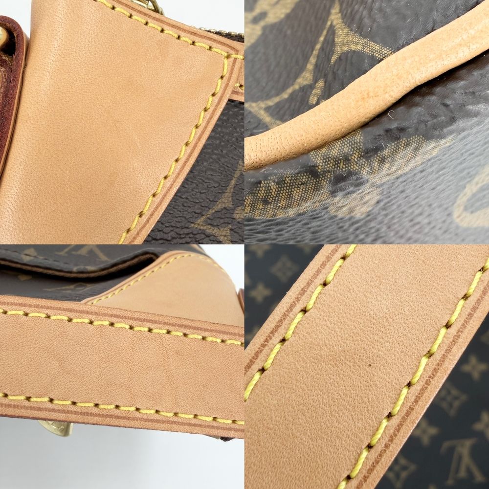 Louis Vuitton Shoulder Bag Odeon PM Crossbody Monogram Canvas Brown Gold — view 6