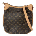 Louis Vuitton Shoulder Bag Odeon PM Crossbody Monogram Canvas Brown Gold