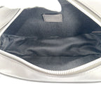 Loewe Belt Bag Convertible Shoulder Crossbody Leather Dark Gray Silver — view 4