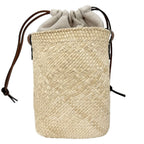 Loewe Shoulder Bag Anagram Square Pocket Basket Crossbody Raffia Beige — view 2