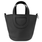 Hermes Handbag in the Loop 18 Chaine Picot Leather Black Silver